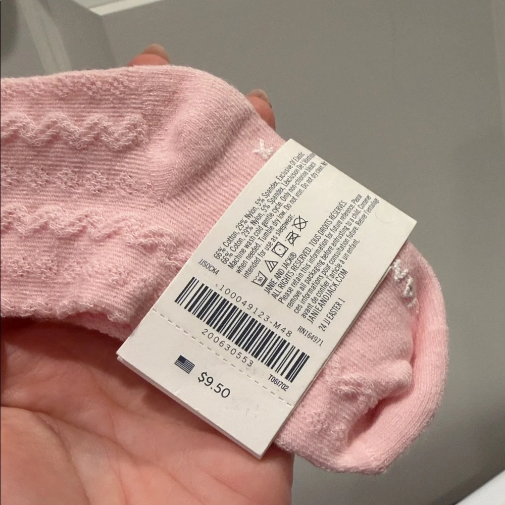 Janie and Jack Ruffled Pink and Lavender Socks 6-12 months NWT - Picture 3 of 5